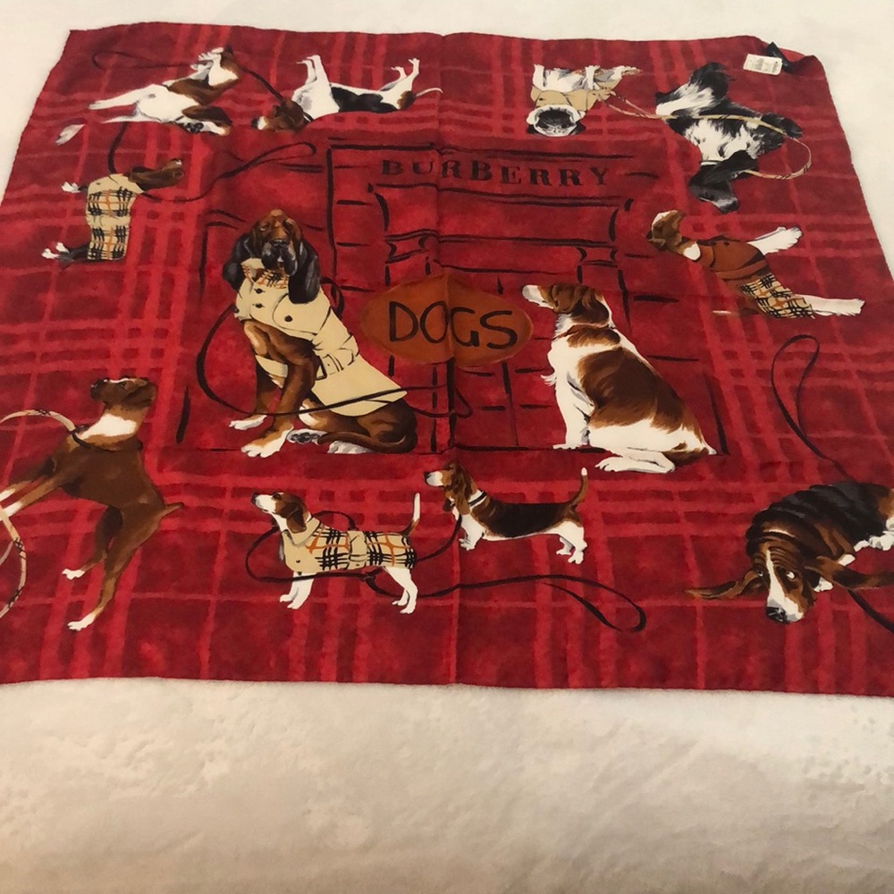 Brand new/with tags authentic Burberry silk scarf